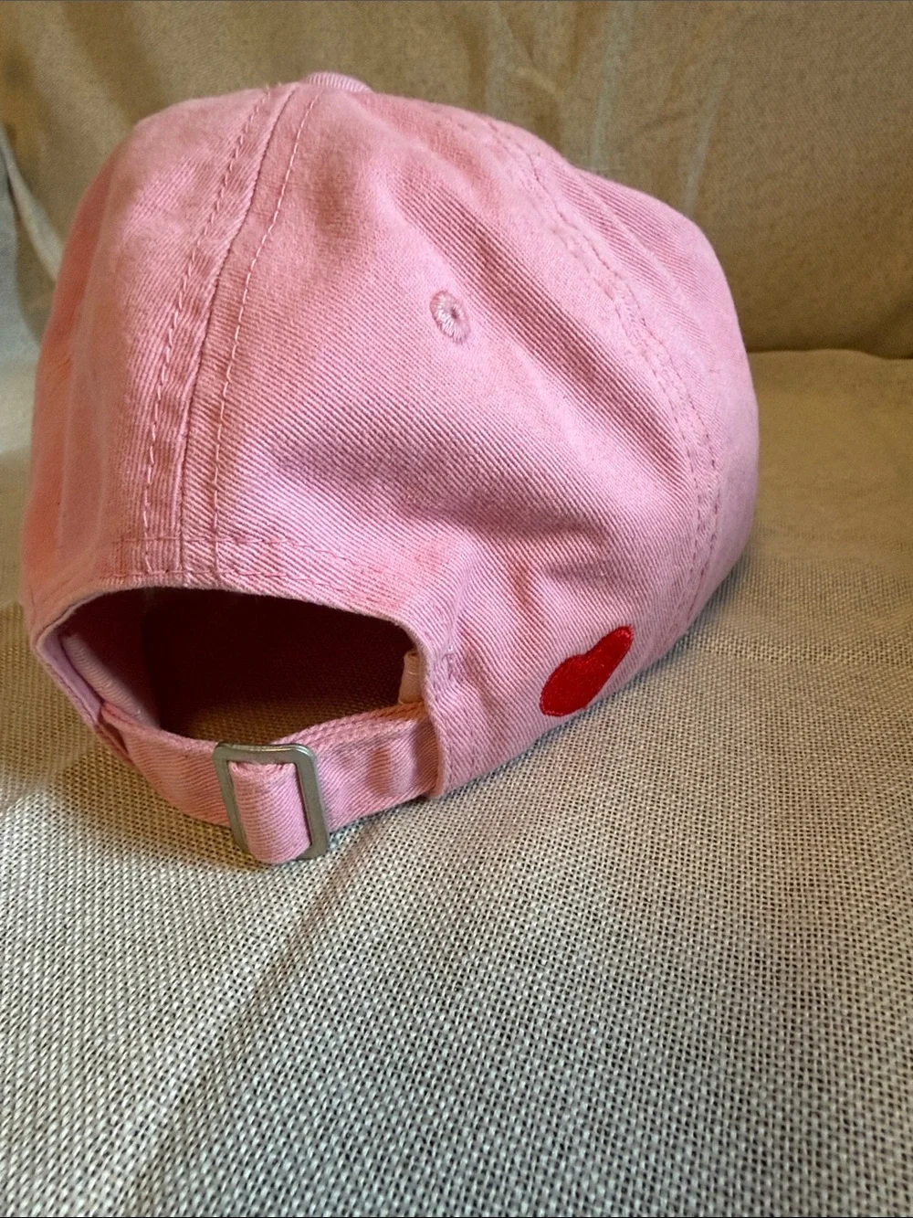 Care Bears Pink Baseball Cap with Embroidered Rainbow Bear